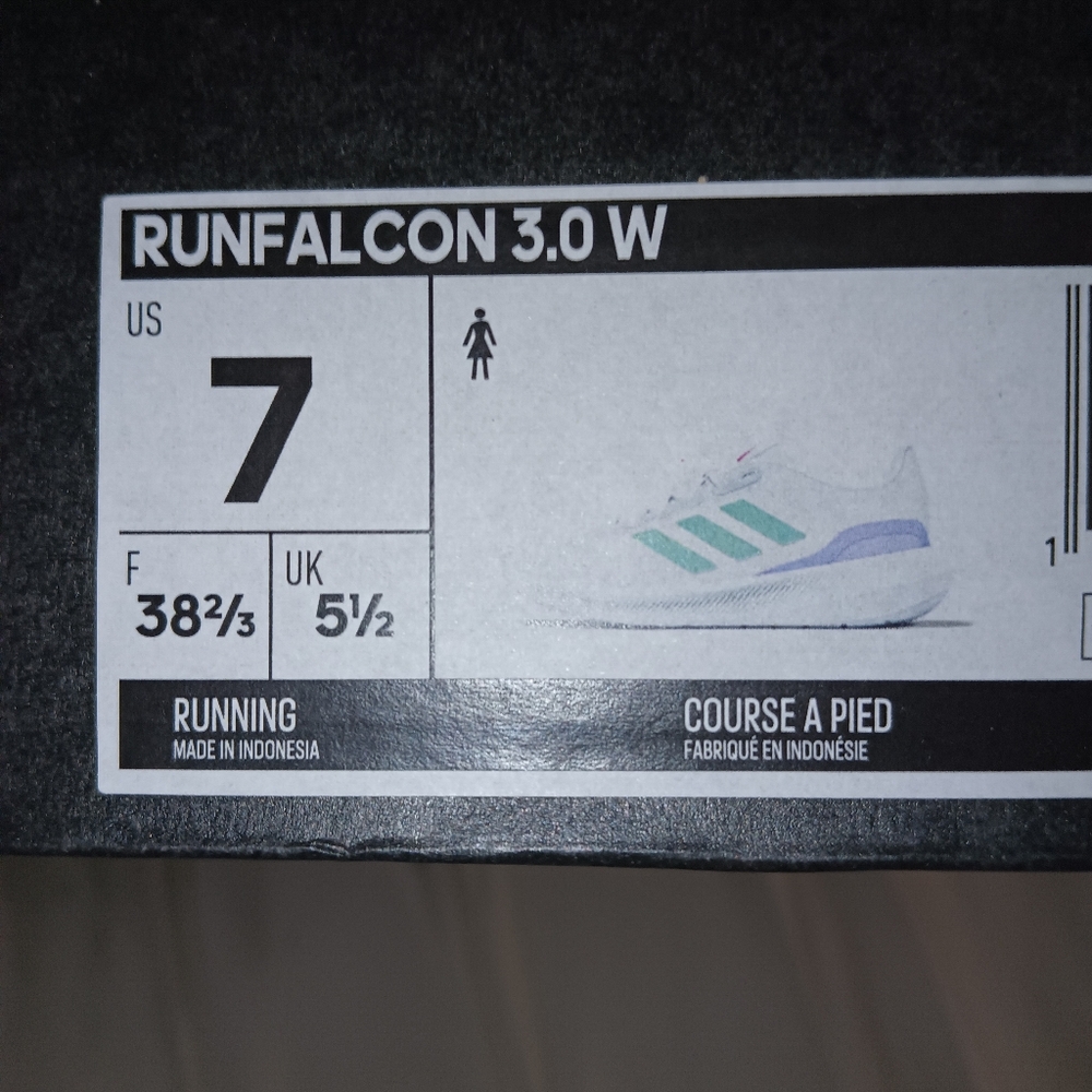Adidas Runfalcon  Women's White and Mint Running  Sneakers - Picture 4 of 4